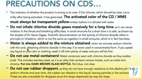 Chlorine Dioxide Solution CDS Kit | 100ml Hydrochloric Acid 4% (HCl) : 100ml Sodium Hypochlorite 25% in Saudi Arabia