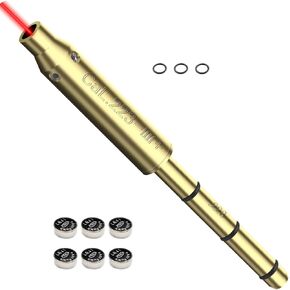 Red Dot Laser Boresighter لـ .17HMR/.223 Cal، نهاية تجويف الليزر للأسطوانة، رؤية برميل الليزر أكثر سهولة في الملاءمة ودقة للمسدسات والمسدسات والبندقية وبنادق الهواء للصيد in Kuwait