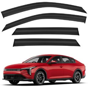 Shatterproof Tape-On Rain Guards for Honda CR-V 2023-2026 with Stainless Steel Chrome Trim, Out-Channel Window Deflectors Vent Window Visors Rain Sun Wind Guards Shade Deflectors, 4 pcs in Saudi Arabia