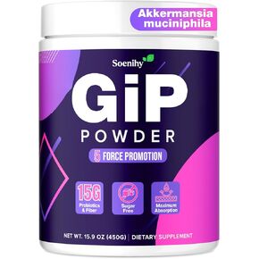 GLP1 Supplements with Akkermansia Probiotics | 15,000mg GLP-1 Supplements | Inulin | Dietary Fiber | Naturally GLP1 Production | Gut health | Metabolism Support for Men and Women - No Sugar(450g) in Saudi Arabia