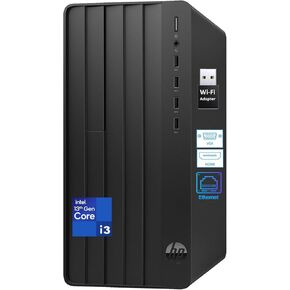 كمبيوتر سطح المكتب HP Business Tower، معالج Intel 4-Core من الجيل الثالث، ذاكرة وصول عشوائي DDR4 سعة 32 جيجابايت، محرك أقراص PCIe SSD سعة 1 تيرابايت، محول USB WiFi، RJ-45، HDMI، VGA، لوحة مفاتيح وماوس، Windows 11 Home in Kuwait