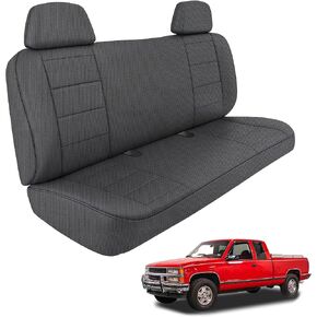 Front Bench Seat Covers Replace for 1988-1994 Chevy C/K 1500 Truck 40/60 Seat with Headrest, Soft Dutch Velvet Composite Foam Lining Breathable Seat Cover Cushion in Saudi Arabia