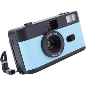 PUSOKEI 35mm Film Camera, Retro Vintage Camera with 28mm F8 Lens 1 120s Shutter Speed, Built in Flash and 27 Color Films, for Photography Enthusiasts (Black Roseate) in Kuwait