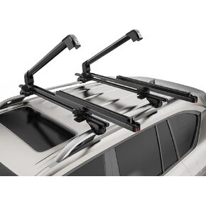Universal Ski and Snowboard Roof Rack Carrier - Fits 6 Pairs of Skis or 4 Snowboards, Lockable for Secure Transport, Fits Most Factory and Aftermarket Roof Rack Cross Bars in Saudi Arabia