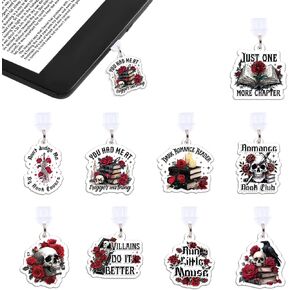 Wxiben Dust Plug Charm for Kindle - 9 Pack Dust Plug Compatible with Type C/USB C Charging Port Pendant Plug Cover for Phone E-Reader Book Lover Gifts Dust Plug Accessories for Women Men in Saudi Arabia