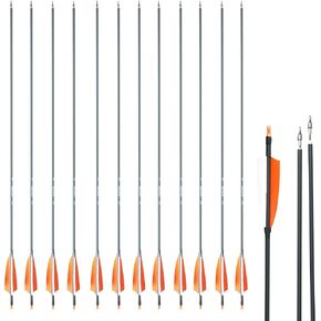SAS Oblivion 30" Carbon Hunting Arrow 500 with 3" Vanes or 4" Feathers (12/Pack) Fletched Extra 6xNocks + Replaceable Points in Saudi Arabia