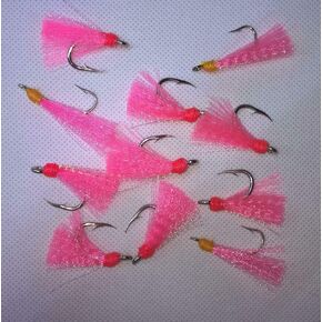Pompano Jig Teasers Pack Color Choice Fly Teaser #2 Hook - Color All Pink/in Pack 15#110820 in Saudi Arabia