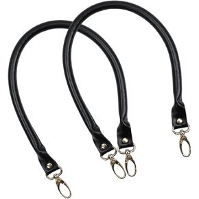 Semetall النبيذ الأحمر محفظة الأشرطة استبدال 2 حزمة 40 سم / 15.7 "الطول الإجمالي بو الجلود حقيبة يد مقابض محفظة جلدية مقابض مع زر معدني in Kuwait