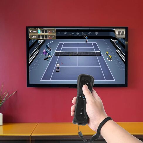 وحدة تحكم PowerLead لجهاز Wii، وجهاز تحكم Motion Plus مدمج وجهاز تحكم Nunchuck لجهاز Nintendo Wii وWii U + حافظة من السيليكون باللون الأسود in Saudi Arabia