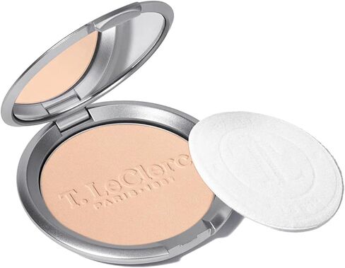 T. Leclerc Compact Pressed Powder - Super-Blendable Face Makeup Longwear Portable Matte Finish Radiant Natural Medium to Full Coverage Airbrushing Mineral Base For Pores & Imperfections (Bronze) in Saudi Arabia