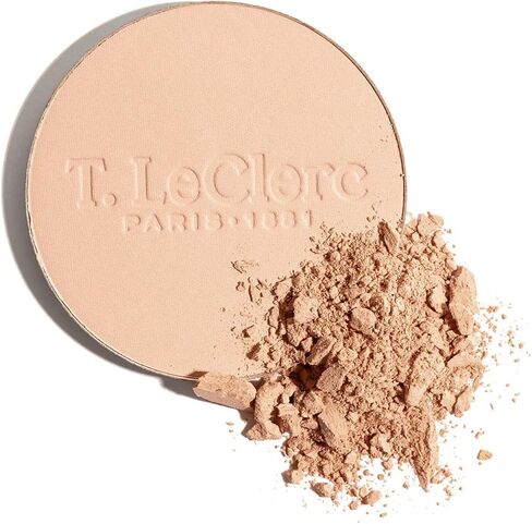 T. Leclerc Compact Pressed Powder - Super-Blendable Face Makeup Longwear Portable Matte Finish Radiant Natural Medium to Full Coverage Airbrushing Mineral Base For Pores & Imperfections (Bronze) in Saudi Arabia