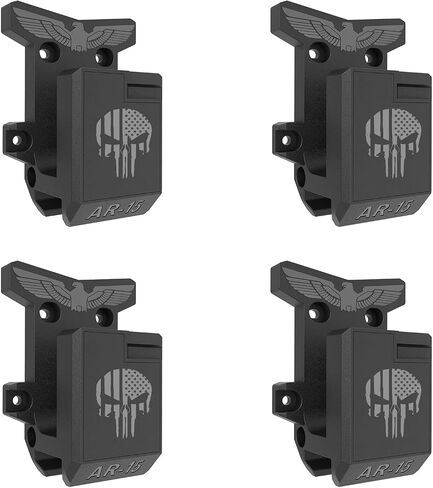Gun Wall Mount, Gun Rack with Absolutely Strong and Solid PA Material& Frosting Treatment Display Storage Organization System Unique Low Profile Design Withstand 300Lbs of Tension in Kuwait