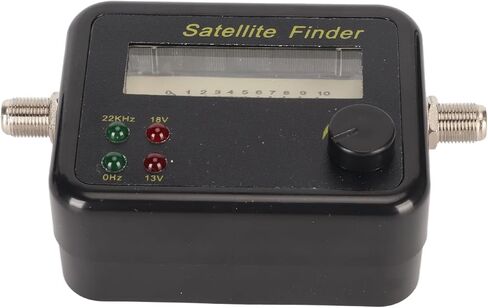 SUNGOOYUE Digital Satellite Signal Finder, 950-2150MHz Frequency Range, ABS Construction, C and Ku Band Compatible, with LNB to REC Connector, Professional Installation Tool in Saudi Arabia