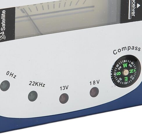 SUNGOOYUE Digital TV Signal Finder, Portable Satellite Meter with Backlight Display, 950-2150 MHz Range, ABS Material, Builtin Compass for Night Use in Saudi Arabia