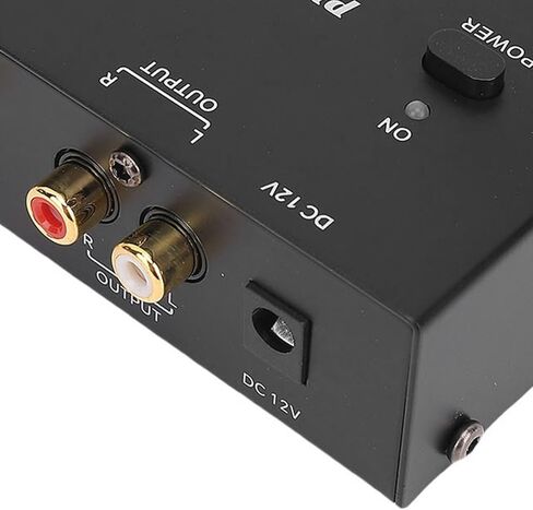 Keenso Phono Preamp، مضخم صوت مسبق قابل للتعديل من سبائك الألومنيوم، MM MC للأقراص الدوارة، جودة صوت محسنة مع التحكم في التردد لعشاق الصوت (قابس أمريكي) in Saudi Arabia