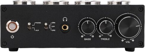 Electronic Tube Phono Preamp 3.5mm Earphone Jack Treble Bass Control Stereo Turntable Preamplifier for MM MC Record Player Home HiFi Speaker (US Plug 100‑240V) in Saudi Arabia