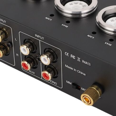 Electronic Tube Phono Preamp 3.5mm Earphone Jack Treble Bass Control Stereo Turntable Preamplifier for MM MC Record Player Home HiFi Speaker (US Plug 100‑240V) in Saudi Arabia