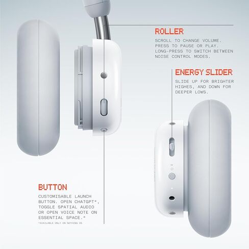 CMF by Nothing Headphone Pro Active Noise Canceling Wireless Headphones Bluetooth 5.4 Over The Ear Headset, 50H ANC Playtime, Bass&Treble Slider, Custom EQ&Spatial Audio, Hi-Res LDAC, Light Green in Kuwait