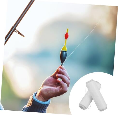 Milisten Stretchy Fishing Bait Line 2PCS Elastic Invisible Thread for Sea Fishing Monofilament Material Secure Bait Attachment for Anglers and Crafting in Saudi Arabia
