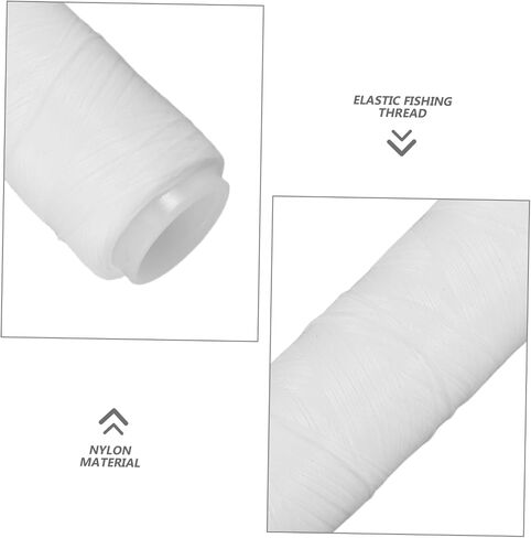 Milisten Stretchy Fishing Bait Line 2PCS Elastic Invisible Thread for Sea Fishing Monofilament Material Secure Bait Attachment for Anglers and Crafting in Saudi Arabia