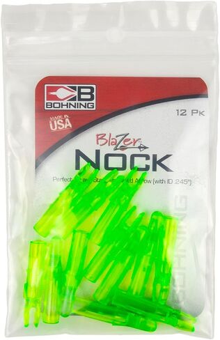 Bohning Blazer Nock for .246 Shafts (Standard Diameter, S-Nock, 6.5 mm) 12 Pack in Saudi Arabia