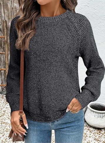 Dokotoo Womens Oversized Sweaters 2025 Long Sleeve Waffle Knit Casual Chunky Pullover Sweater Fall Outfits Clothes in Saudi Arabia