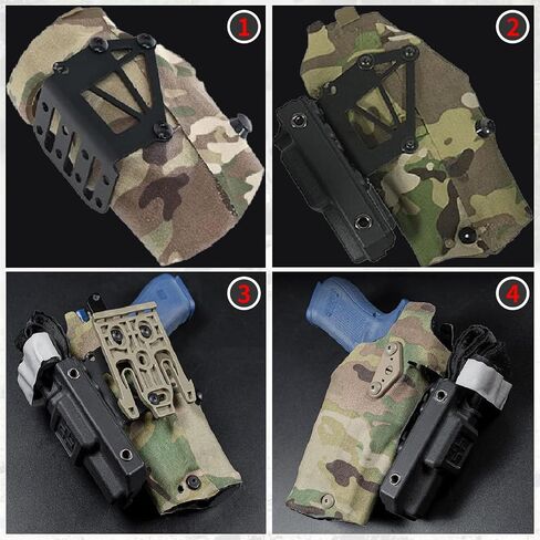 Tactical Holster Adapter Tourniquet Holder Mount, for Qls Quick Locking System Plate and Fork & Safari Holsters Standard 3-Hole Use in Saudi Arabia