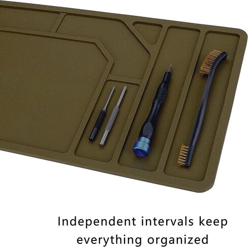 Raiseek Rifle Shotgun Cleaning Mat, Anti-Slip Magnetic Gun Maintenance Mat, Rubberized Repair Mat 36" x 10" in Kuwait