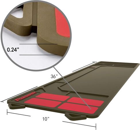 Raiseek Rifle Shotgun Cleaning Mat, Anti-Slip Magnetic Gun Maintenance Mat, Rubberized Repair Mat 36" x 10" in Kuwait