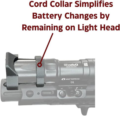 غطاء خفيف للمصابيح الكاشفة المثبتة على الأسلحة | غطاء عدسة البندقية متوافق مع Surefire/Streamlight/Olight/Cloud Defense (صغير + طوق سلكي) in Kuwait