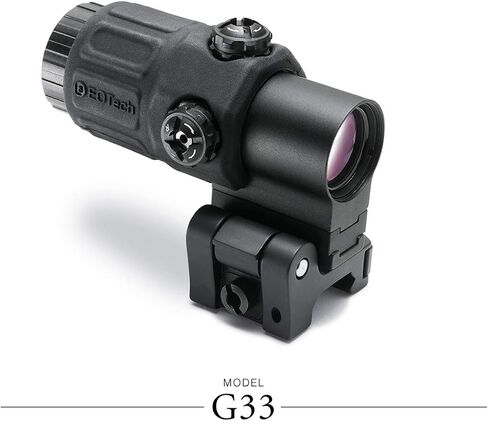 مكبر الطاقة EOTECH G33 3، قطع الاتصال السريع، حامل التبديل إلى الجانب (STS)، لمسة نهائية سوداء in Kuwait
