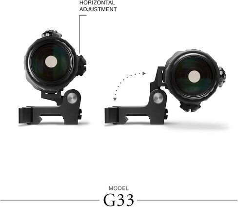 مكبر الطاقة EOTECH G33 3، قطع الاتصال السريع، حامل التبديل إلى الجانب (STS)، لمسة نهائية سوداء in Kuwait