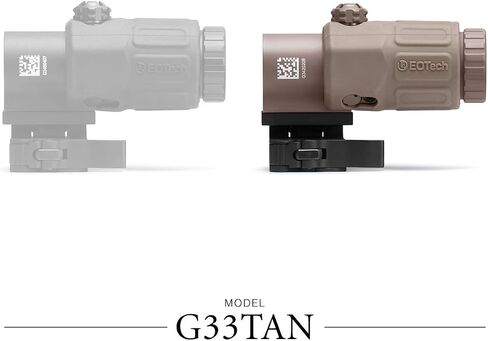 مكبر الطاقة EOTECH G33 3، قطع الاتصال السريع، حامل التبديل إلى الجانب (STS)، لمسة نهائية سوداء in Kuwait