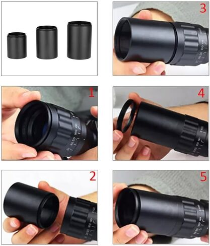 Gotical Sunshade Tube for Rifle Scope Objective Lens Sun Shade Durable Aluminum Material Lightweight Reduces Glare and Sun Reflections Off The Objective Lens Heavy Duty Easy to Use in Kuwait
