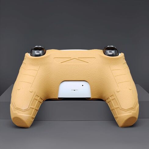 Luck&Link Tactical Skin Grip Cover for PS5 Controller, Anti-Slip Tactical Style | Silicone Protective Cove (Desert Yellow) in Kuwait