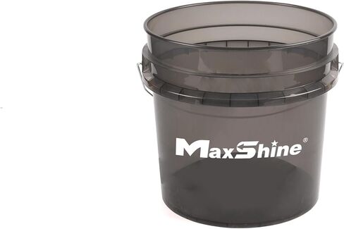 Maxshine 5gal Universal Black Deplying Ducket - دلو غسيل السيارات للغسيل الخالي من الخدش ، وأدوات تخزين وتفاصيل المرآب - يحمل الصابون ، مدفع الرغوة ، مناشف الألياف الدقيقة والمزيد in Kuwait