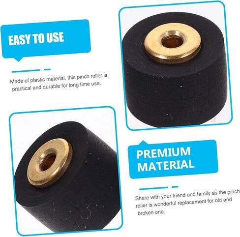 POPETPOP 2pcs Cassette Tape Machine Accessories Pinch Roller for Recorder Replacement Roller for Video Rubber in Saudi Arabia