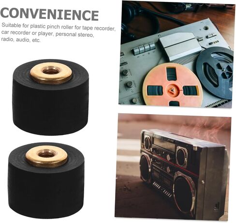 POPETPOP 2pcs Cassette Tape Machine Accessories Pinch Roller for Recorder Replacement Roller for Video Rubber in Saudi Arabia