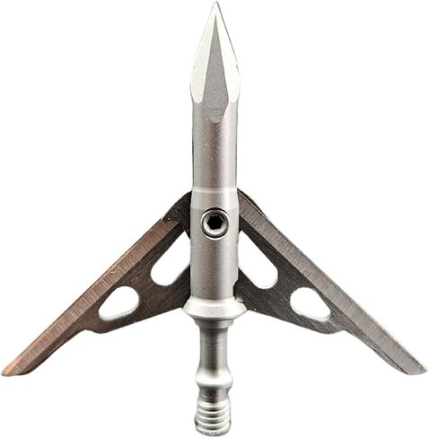 G5 T2 Expandable 2-Blade Broadheads | 3-Pack | 100/125 Grains | Razor Sharp 2" Cutting Diameter Mechanical Blades | Screw in | Compound & Recurve Compatible in Kuwait