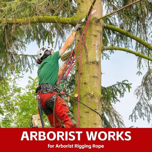 1/2 Tree Climbing Rope- Braided Arborist Rigging Rope-100ft-Arborist Equipment Polyester Rope for Rock,Hiking, Camping,Swing,Tree,Rescue,Blue in Saudi Arabia