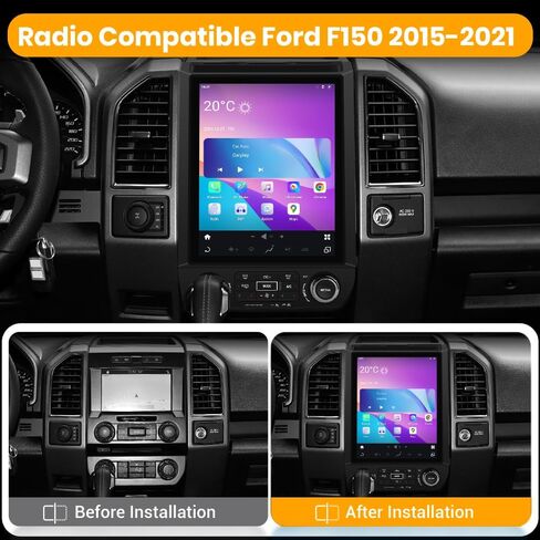 Junsun 4+64G Android Radio Stereo for Ford F150 2015-2021 with 12.1inch Touch Screen Qualcomm 6125 Wireless CarPlay Android Auto DSP Bluetooth GPS Navitation in Saudi Arabia