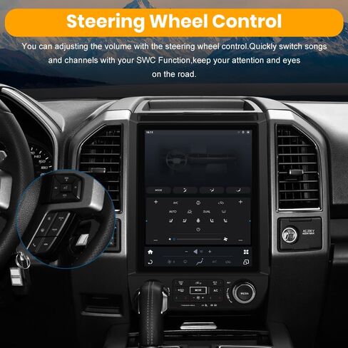 Junsun 4+64G Android Radio Stereo for Ford F150 2015-2021 with 12.1inch Touch Screen Qualcomm 6125 Wireless CarPlay Android Auto DSP Bluetooth GPS Navitation in Saudi Arabia