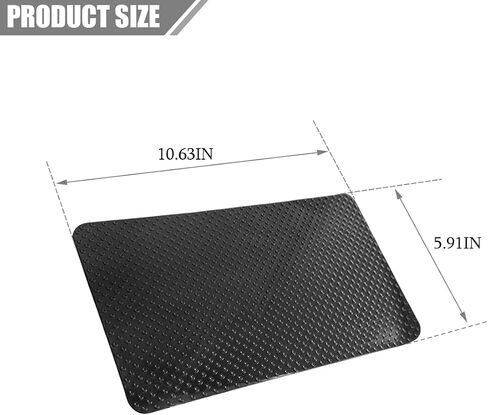 Car Dashboard Non Slip Mat, Anti Slide Multifunctional Sticky Fixate Gel Dash Pad, Washable Reusable Automotive Smartphone Sunglasses Keys Gripping Mat, Universal Fit (Dot Black) in Saudi Arabia