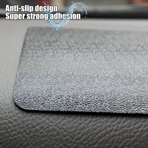 Car Dashboard Non Slip Mat, Anti Slide Multifunctional Sticky Fixate Gel Dash Pad, Washable Reusable Automotive Smartphone Sunglasses Keys Gripping Mat, Universal Fit (Dot Black) in Saudi Arabia