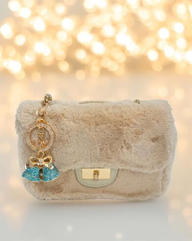 Crystal Bell Keychain for Women – Cute Rhinestone Bag Charm for Purse, Car, Backpack, or Gift Decor Pendant in Saudi Arabia