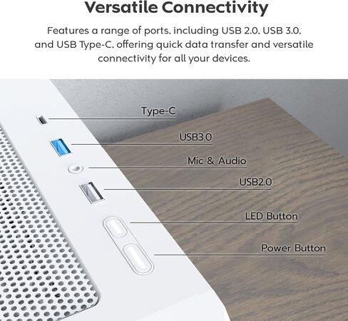 حافظة كمبيوتر MONTECH X5- ATX Mid-Tower للألعاب، تدفق هواء عالي، 3 × 140 مم و1 × 120 مم مراوح ARGB مثبتة مسبقًا، لوحة جانبية زجاجية، لمسات طباعة كربونية، حامل وحدة معالجة الرسومات متضمن، أسود in Kuwait