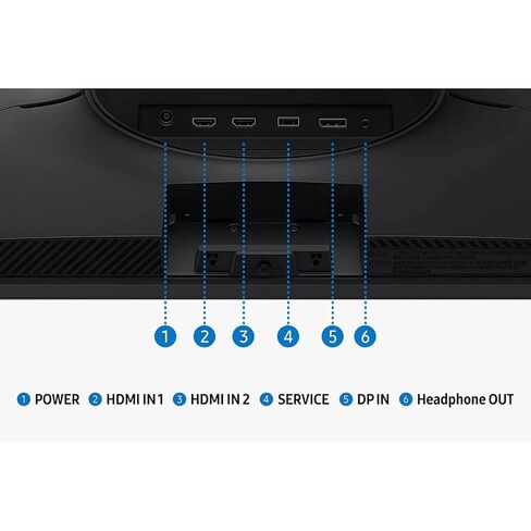 شاشة الألعاب سامسونج أوديسي G5 G53F QHD مقاس 27 بوصة، HDR10، معدل تحديث 200 هرتز، لوحة IPS، AMD FreeSync™ Premium، معادل أسود، مفتاح مصدر تلقائي، LS27FG53DENXZA in Saudi Arabia