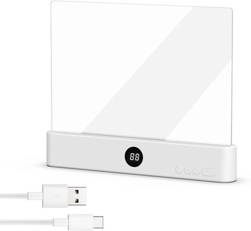 Smart LED Reading Light, dimmable LED Reading Light, Rechargeable Desktop, timed Off, Three-Color Adjustable, Ideal for Bedtime Reading and Home Study (Black) in Saudi Arabia
