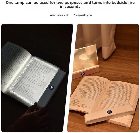 Smart LED Reading Light, dimmable LED Reading Light, Rechargeable Desktop, timed Off, Three-Color Adjustable, Ideal for Bedtime Reading and Home Study (Black) in Saudi Arabia