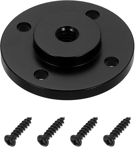 PATIKIL 1/4" Thread Tripod Adapter Holder 20mm Dia, Aluminum Alloy Flange Wall Mount Tripod Mount Plate with Screw for Magic Arm Monitor Light Flash DSLR Camera in Saudi Arabia